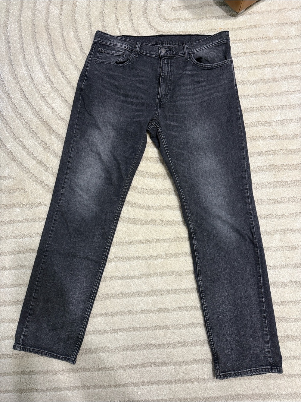 Levi's Men's Charcoal Black Straight Jeans